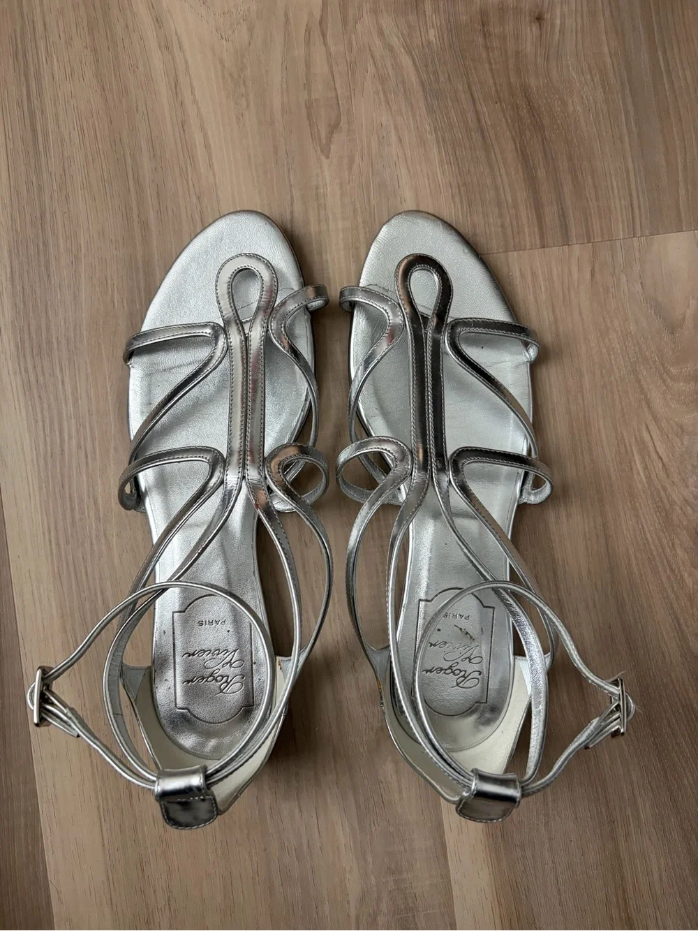 Roger Vivier Silver Sandals